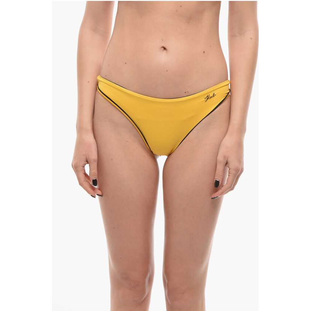Bikini Bottom with Contrasting Finishes