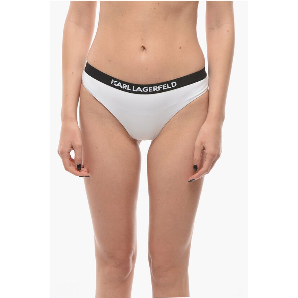 Two-Tone SPORT Bikini Bottom with Logoed Elastic Band at the
