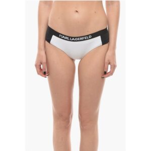 Two-Tone SPORT Bikini Bottom with Logoed Elastic Band At the
