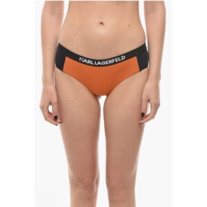 Two-Tone SPORT Bikini Bottom with Logoed Elastic Band on the