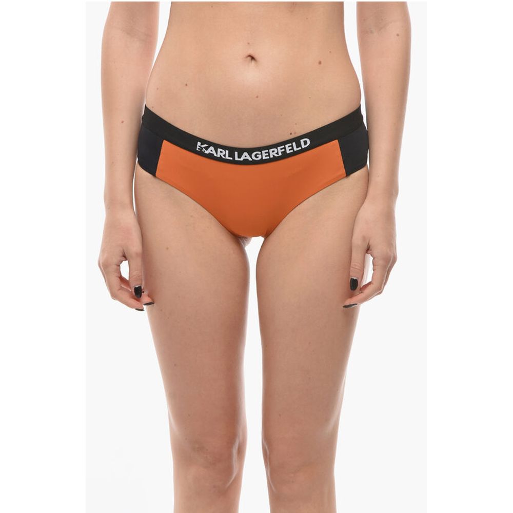 Two-Tone SPORT Bikini Bottom with Logoed Elastic Band on the