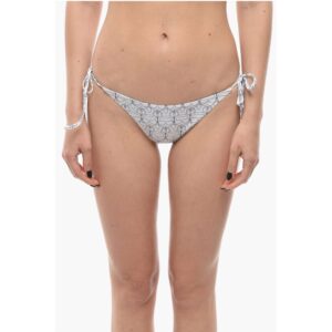 Tie-Side Bottom Bikini with Iconic Print