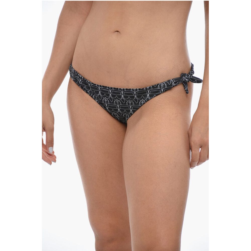 Two-Tone All-Over Logo Bikini Bottom
