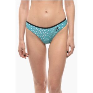 Two-Tone DOTS Bikini Bottom with Contrasting Trimmings