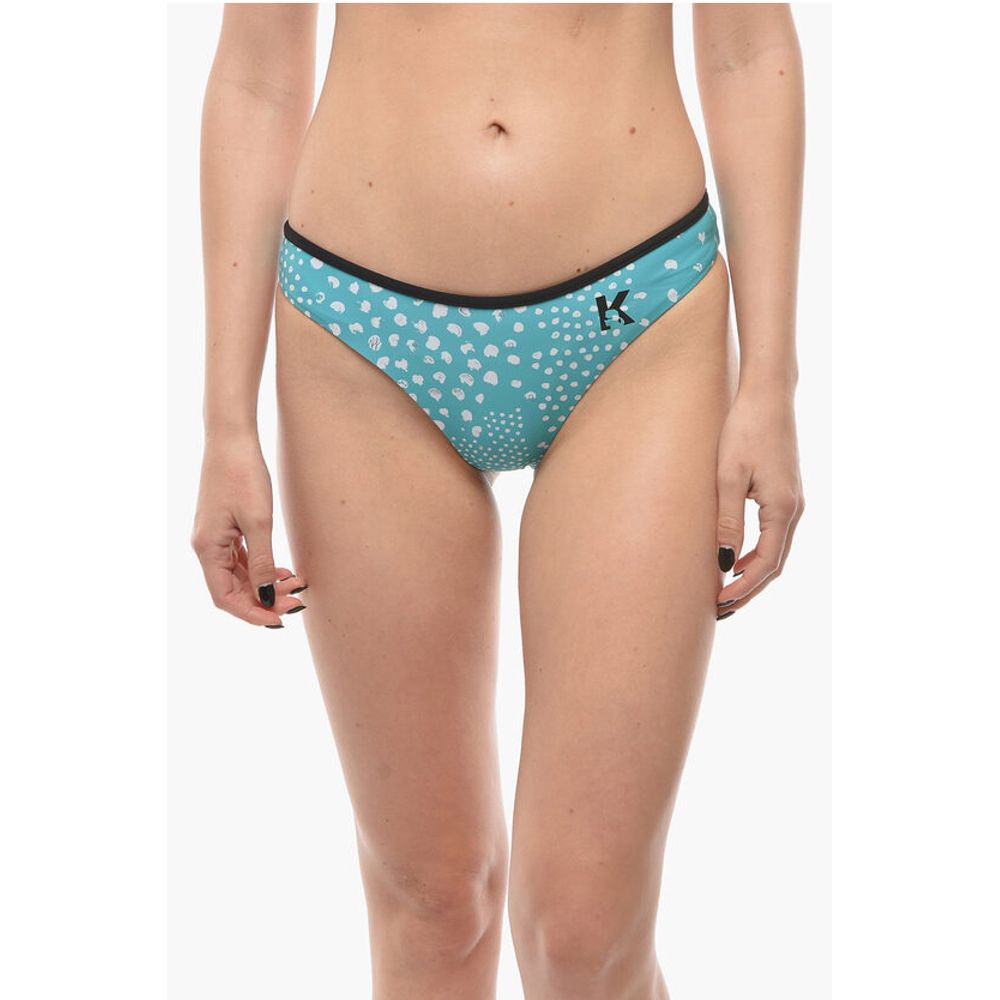 Two-Tone DOTS Bikini Bottom with Contrasting Trimmings