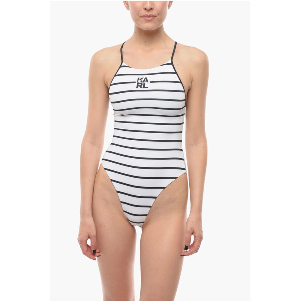 Striped One-Piece Swimsuit