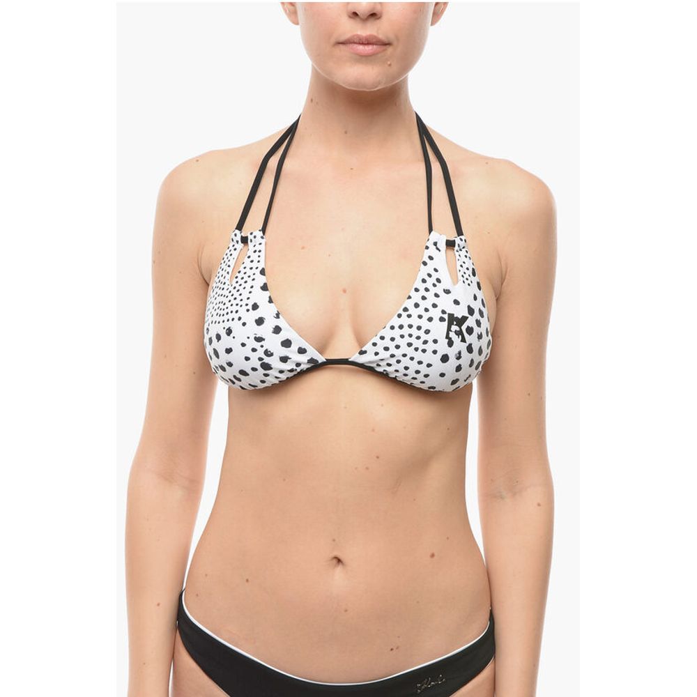 Triangle Bikini Top with Cut Out Details
