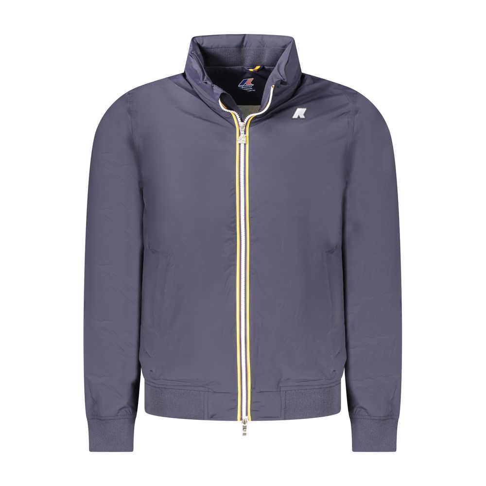 Blue Nylon Men Jacket