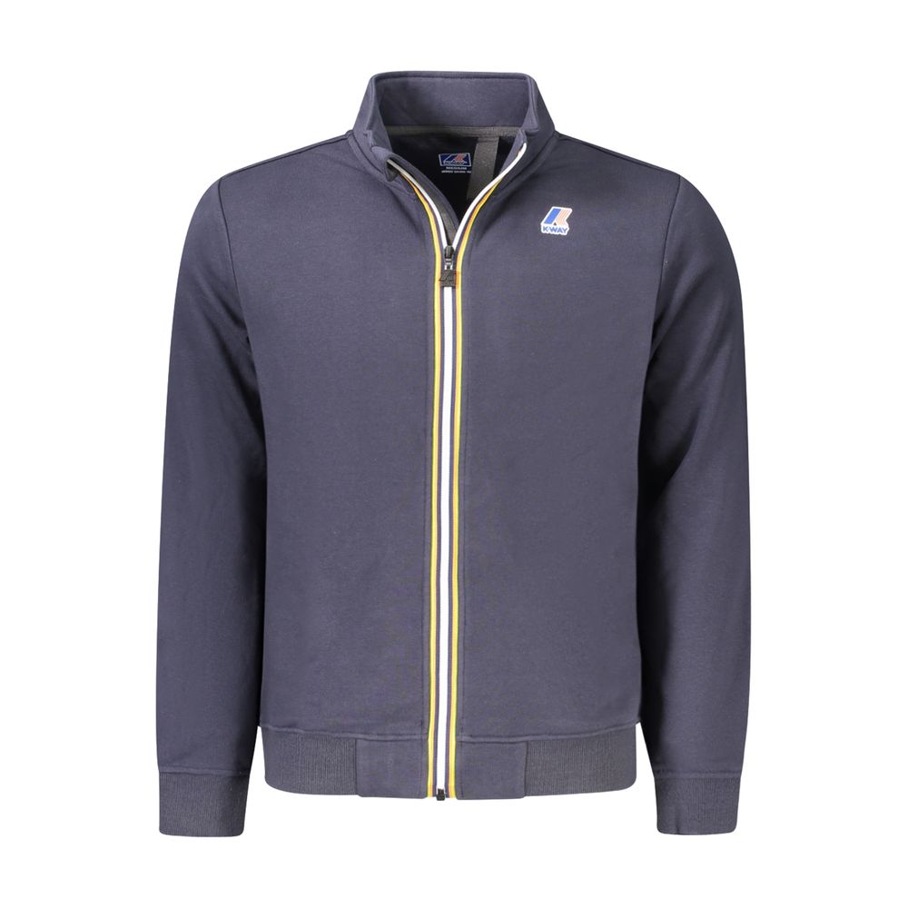 Blue Cotton Men Sweater