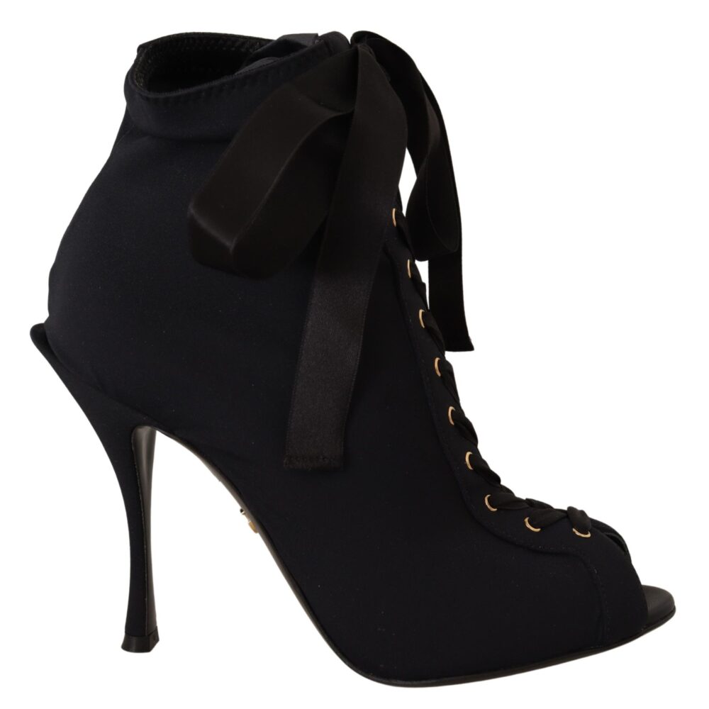 Elegant Ankle Open Toe Heel Boots
