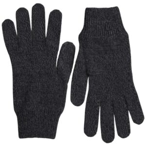 Elegant Virgin Wool Winter Gloves in Gray