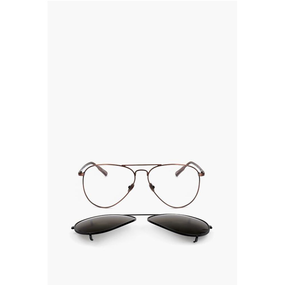 KRIS VAN ASSCHE Aviator Sunglasses with Removable Mask