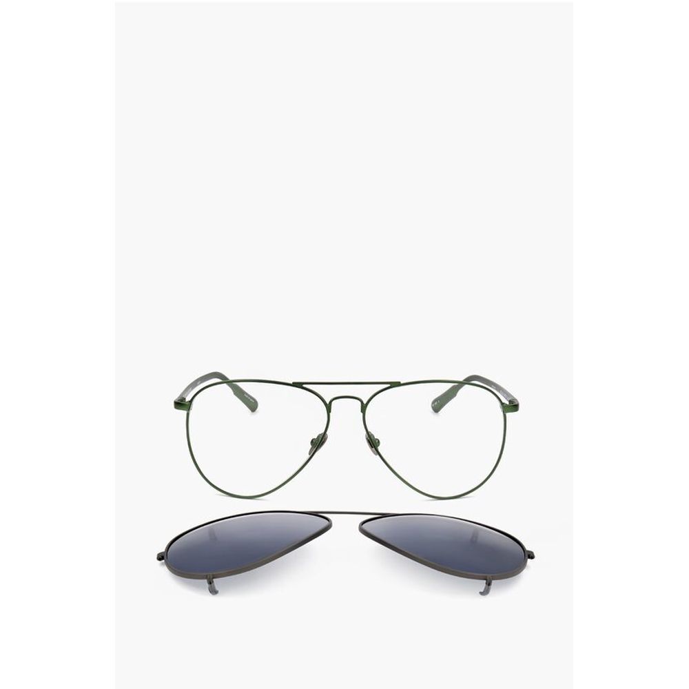 KRIS VAN ASSCHE Aviator Sunglasses with Removable Mask