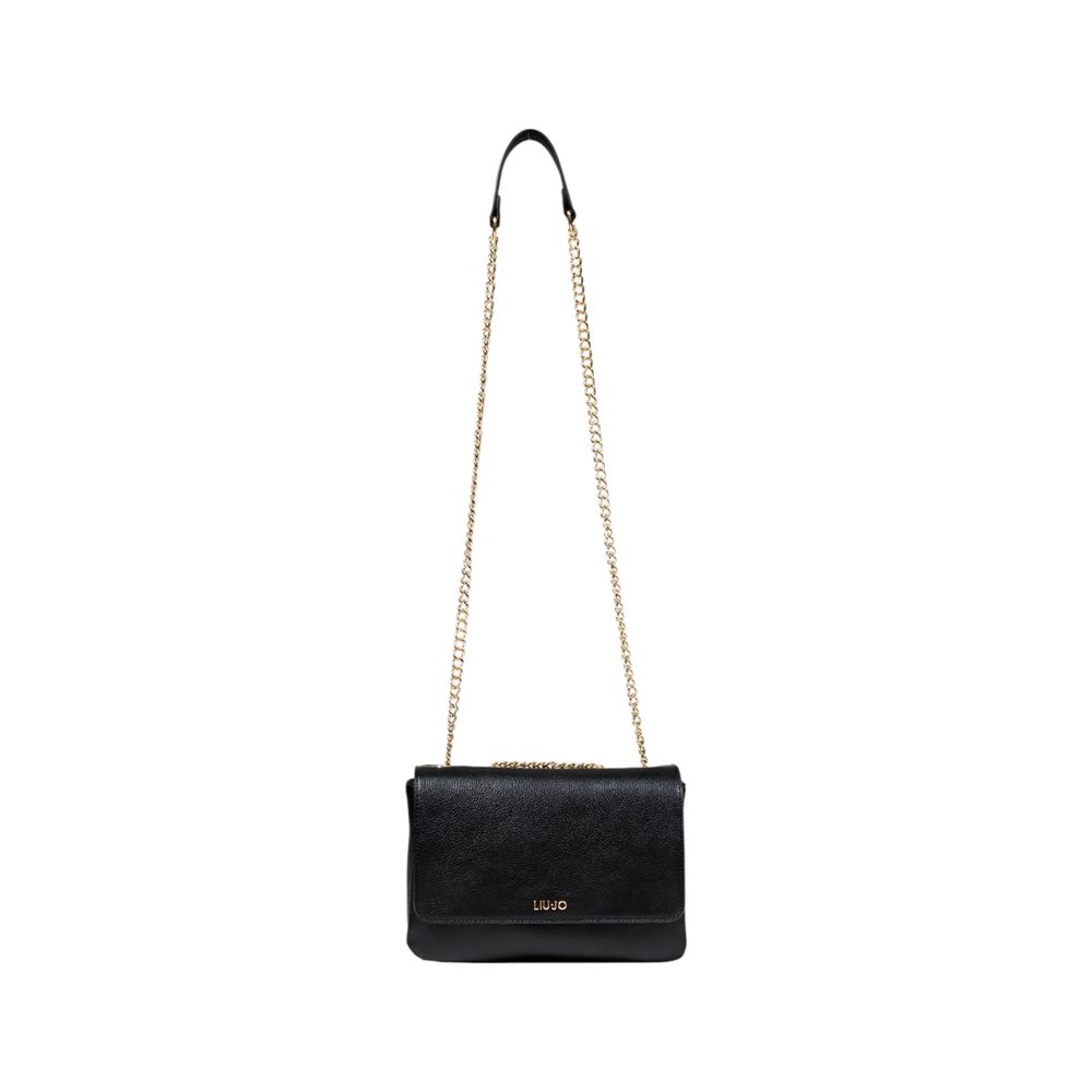 Black Artificial Leather Handbag