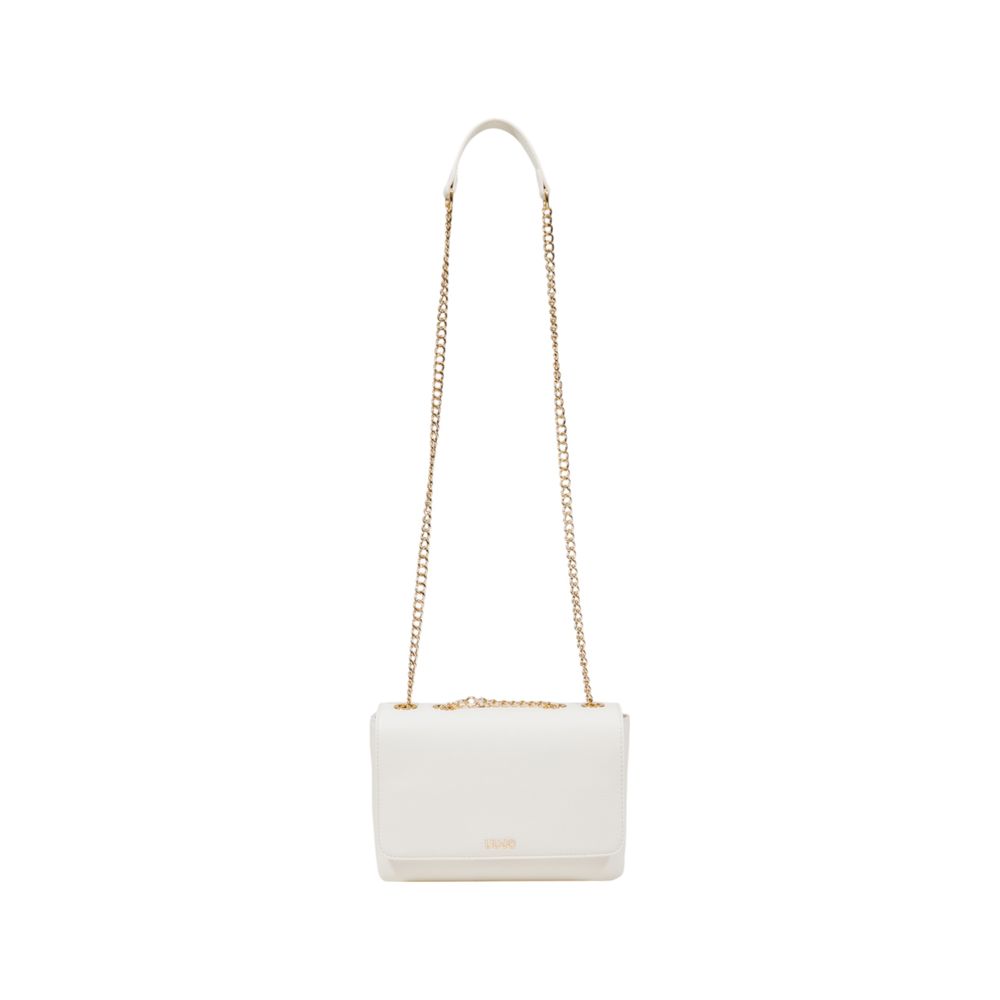 Cream Artificial Leather Handbag
