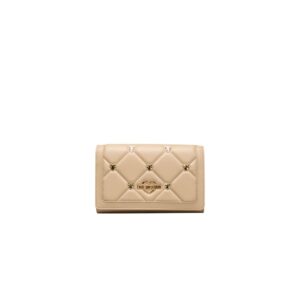 Beige Polyethylene Women Crossbody Bag