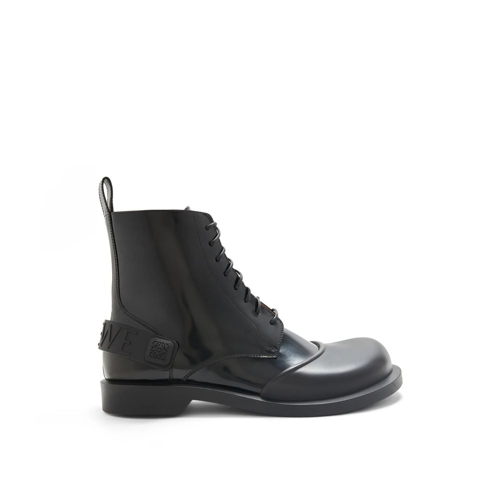 Leather Lace-Up Boots