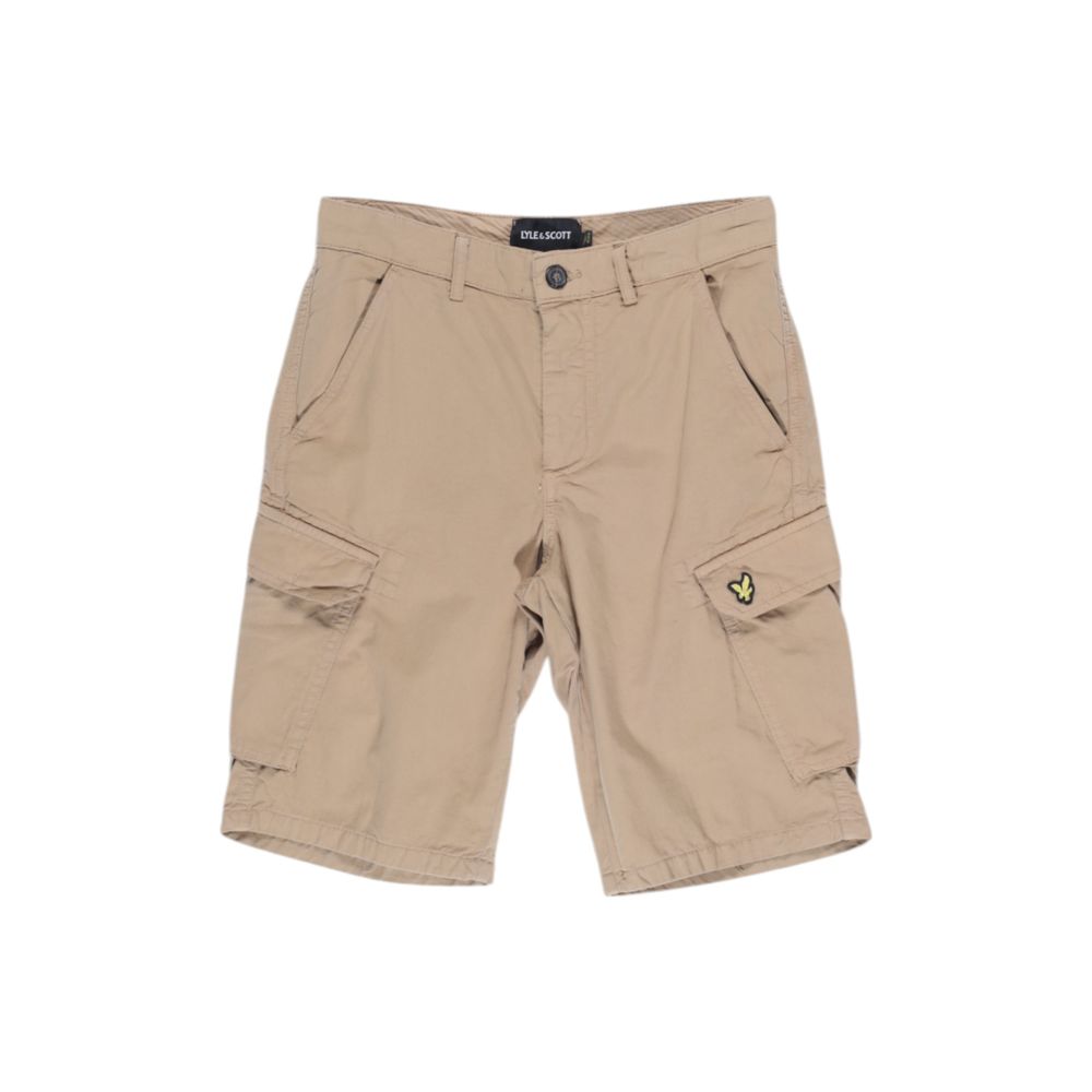 Beige Cotton Bermuda