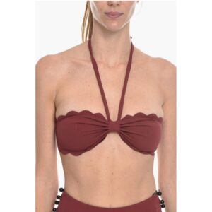 Halterneck CHESAPEAKE Bikini Top with Scalloped Edge