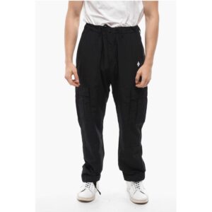 Nylon CROSS Cargo Pants with Ankle Drawstring