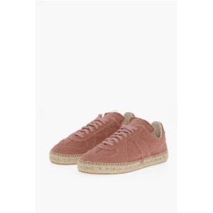 MM22 Canvas Low Top Sneakers with Jute Detail
