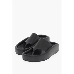 MM6 Faux Leather Thong Sandals