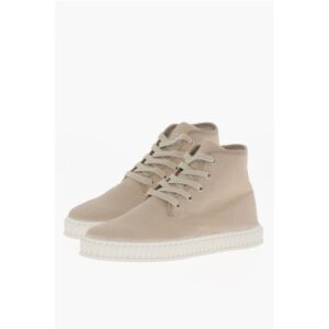 MM22 Canvas High-top Sneakers with Rubber Sole