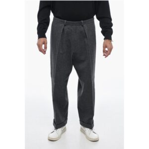MM10 Single-pleated Wool Blend Chinos Pants