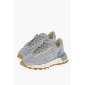 MM22 Quilted Fabric Sneakers with Rubber Sole