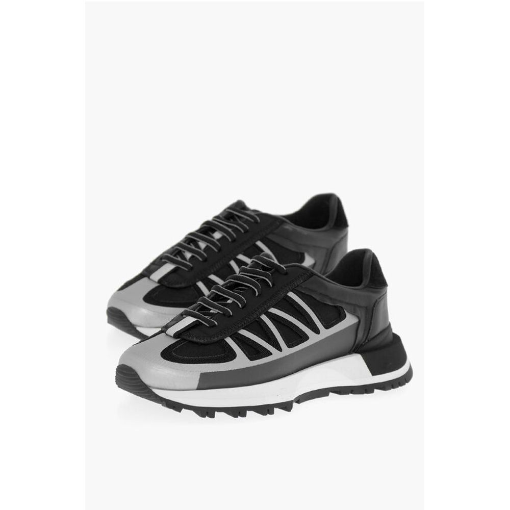 MM22 Lace-up Sneakers with Two-toned Detail