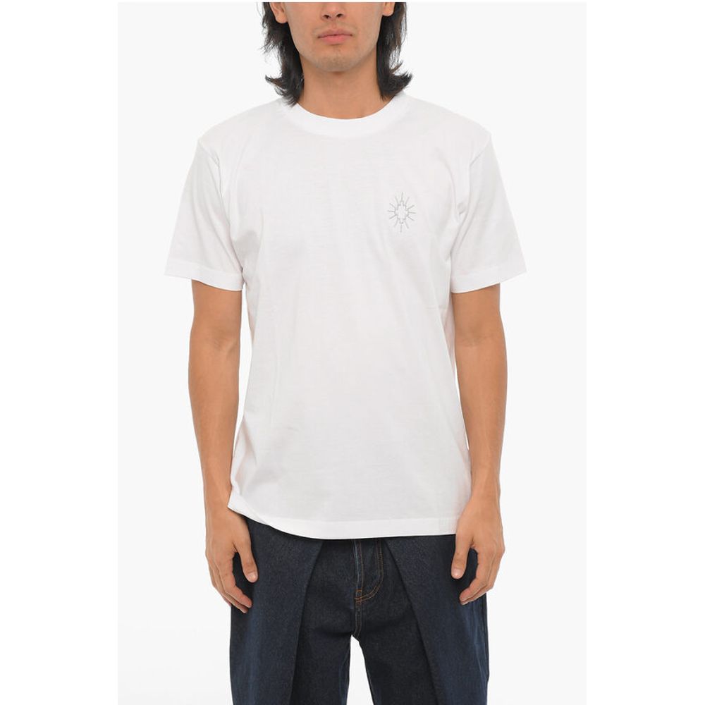 Solid Color ECLIPSE CROSS Crew-neck T-Shirt