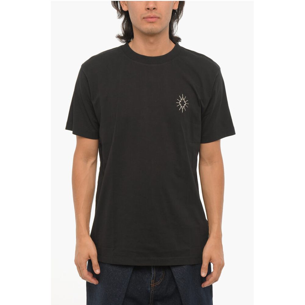 Solid Color ECLIPSE CROSS Crew-neck T-Shirt