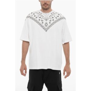Bandana Motif Crew-neck T-shirt