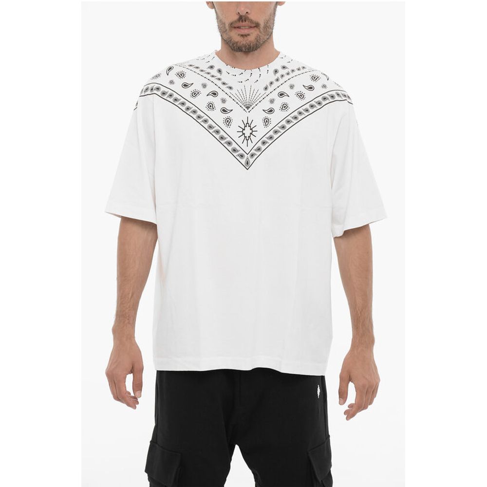 Bandana Motif Crew-neck T-shirt
