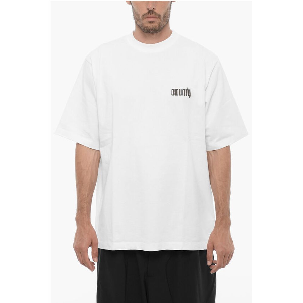 Printed DISCO GOD Crew-neck T-Shirt