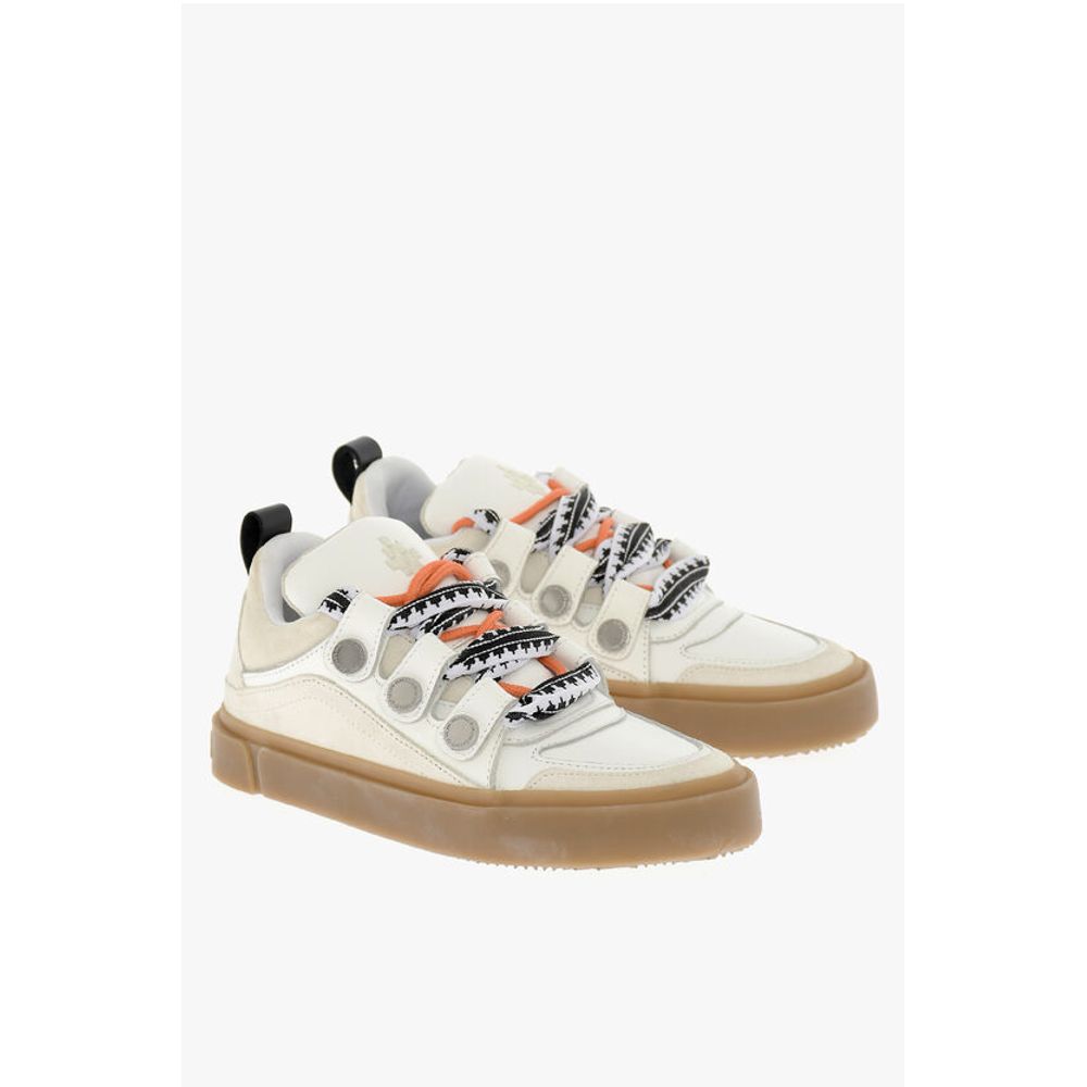 Suede and Leather TICINELLA Low-Top Sneakers with Contrast S