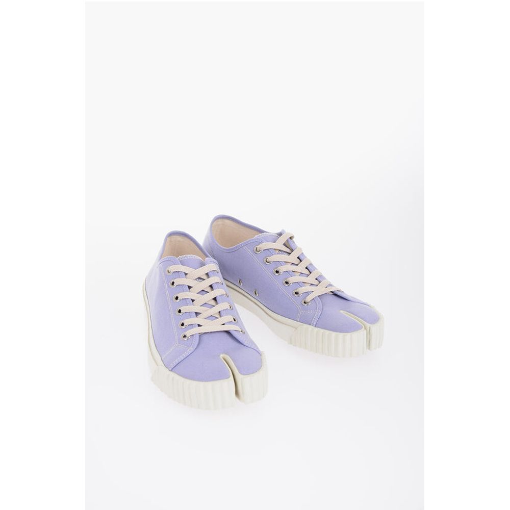 Low-Top Canvas Tabi Sneakers
