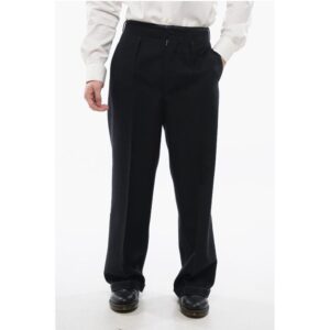 MM1 Wool Straight Fit Pants with Martingales