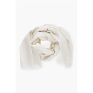 Embroiderd Wool Silk and Linen ELEONOR Scarf