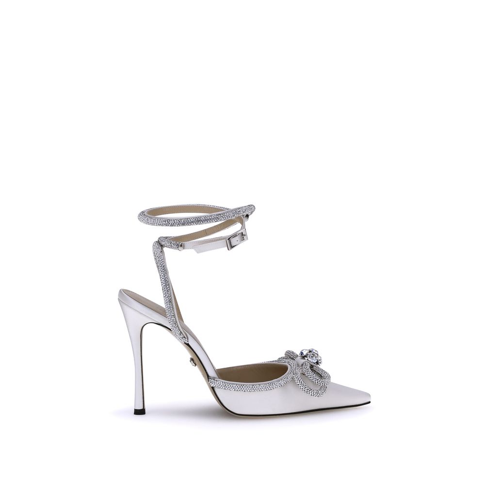 Silk Pumps with double bow