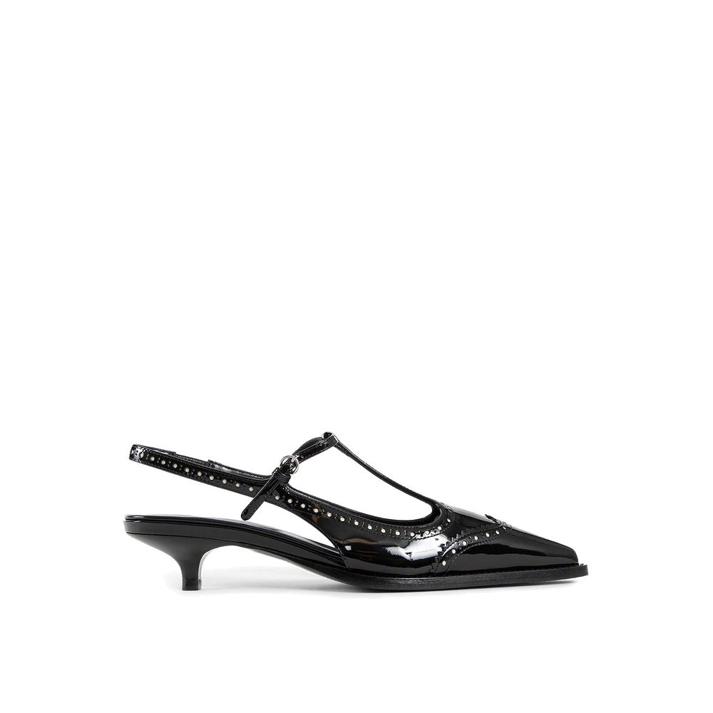 Leather Slingback Pumps