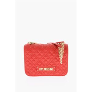 LOVE quilted faux leather shoulder bag