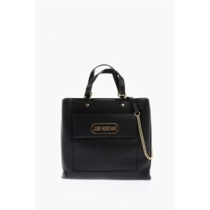 LOVE Faux Leather Rectangular Bag with Maxi Patch Pocket