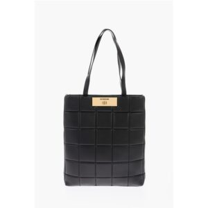LOVE quilted faux leather shoulder bag