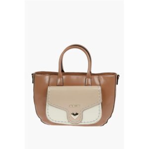 LOVE Removable Shoulder Strap Faux Leather Tote Bag