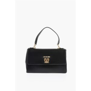 LOVE Faux Leather Handle Bag with Removable Shoulder Strap