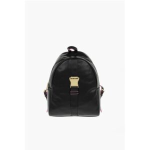 LOVE Logoed Shoulder Strap Faux Leather SAFETY Backpack