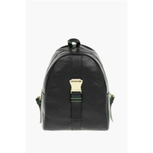 LOVE Logoed Shoulder Strap Faux Leather SAFETY Backpack