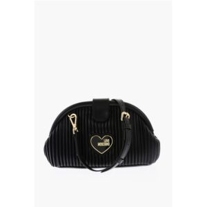 LOVE Pleated Faux Leather Mini Bag