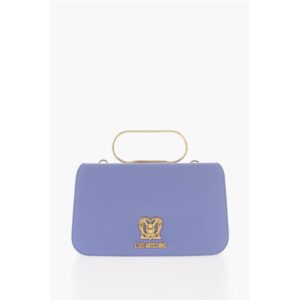 LOVE Solid Color Handbag with Removable Faux Fur Handle